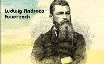 Ludwig Andreas von Feuerbach (1804-1872) Alman filozof Ludwig Andreas von Feuerbach'ı ve din eleştirisi düşüncesini simgeleyen portre temalı kapak görseli