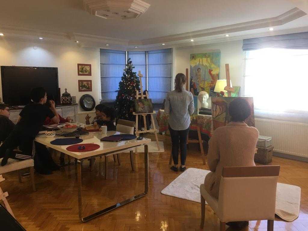 Atölyeden Kareler 2 Özge Koz Sanat Atölyesi — Bahçelievler atölye ortamı 2