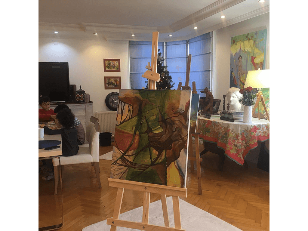 Atölyeden Kareler 9 Özge Koz Sanat Atölyesi — Bahçelievler atölye ortamı 9