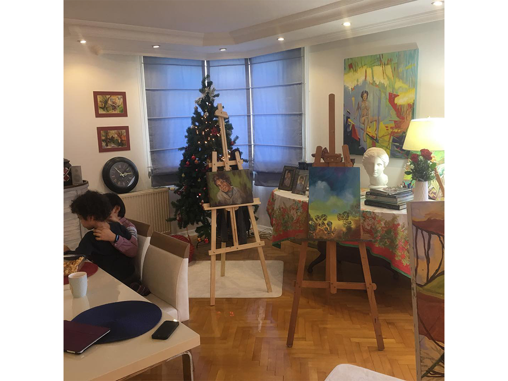 Atölyeden Kareler 8 Özge Koz Sanat Atölyesi — Bahçelievler atölye ortamı 8